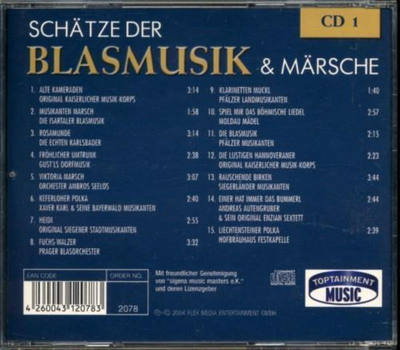 Schtze der Blasmusik & Mrsche CD1