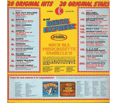 Disco Express 20 Original Hits 20 Original Stars