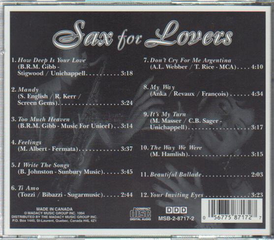 Sax for Lovers CD2