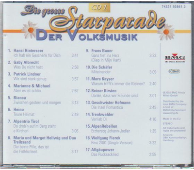 Die grosse Starparade der Volksmusik CD1