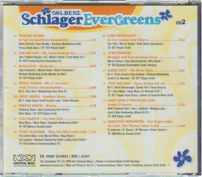 Goldene Schlager Evergreens - Das waren unsere Hits CD2