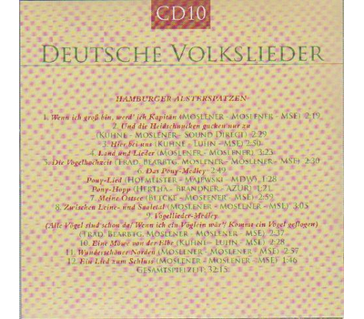 Deutsche Volkslieder (10CD)