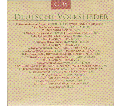 Deutsche Volkslieder (10CD)