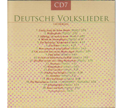 Deutsche Volkslieder (10CD)