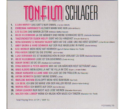 Tonfilm Schlager - Vol. 1 (10-CD-Box)