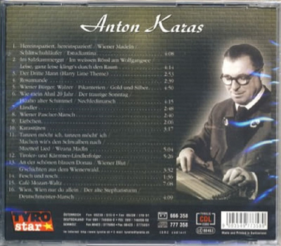 Anton Karas - Seine groen Erfolge auf der Zither