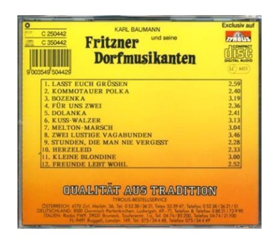 Fritzner Dorfmusikanten - Bhmische Gre (20 Jahre)