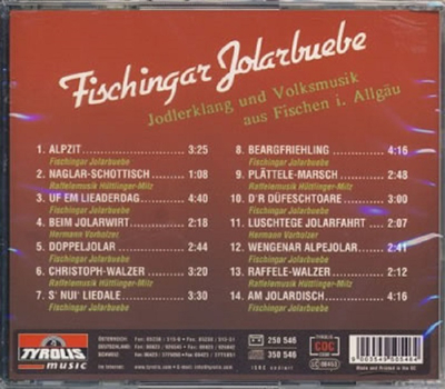 Fischingar Jolarbuebe - Jodlerklang und Volksmusik aus Fischen