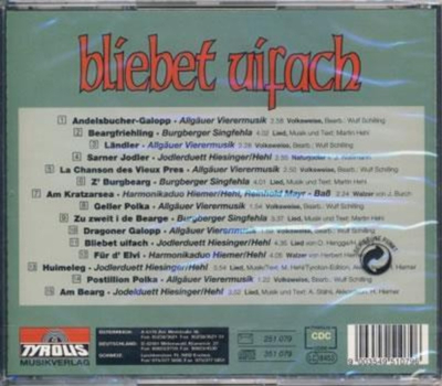 Bliebet Uifach / Bodenstndige Musik aus Oberallgu