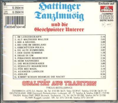 Hattinger Tanzlmusig - Tirolerisch gspielt und gsungen