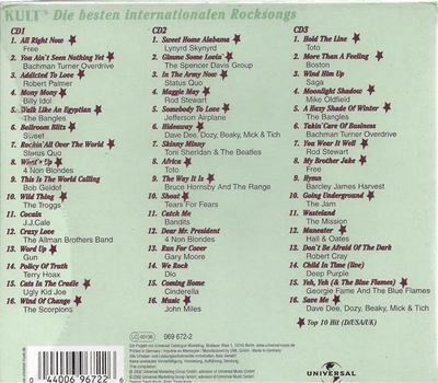 Kult 3 - Die besten internationalen Rocksongs (3CD)