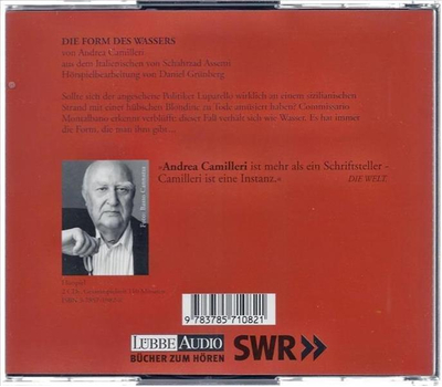 Andrea Camilleri - Die Form des Wassers 2CD