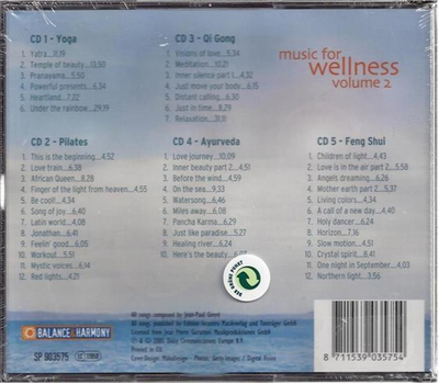 Music for Wellness - Vol. 2 5CD-Box