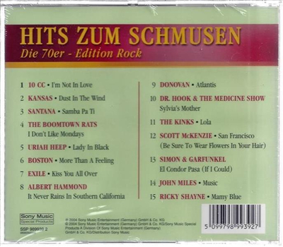 Hits zum Schmusen - Die 70er Edition Rock