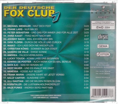 Der Deutsche Fox Club aus den Deutschen Discotheken