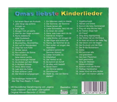 Omas liebste Kinderlieder 3CD