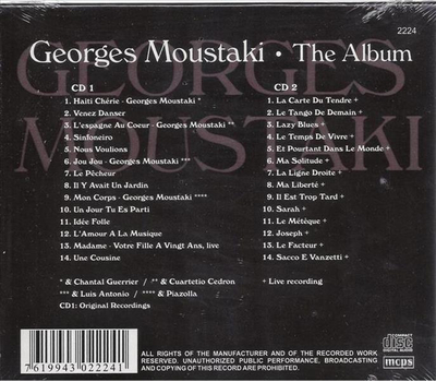 Georges Moustaki - The Album 2CD