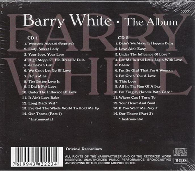 Barry White - The Album 2CD