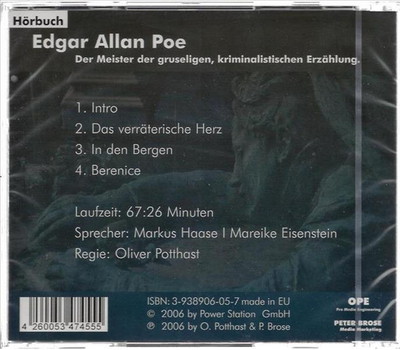 Edgar Allan Poe - Das verrterische Herz / In den Bergen / Berenice