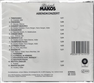 Blaskapelle Makos - Abendkonzert CD