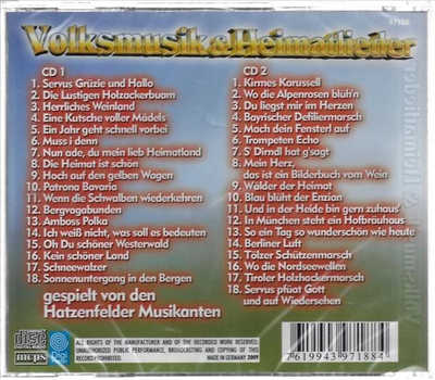 Volksmusik & Heimatlieder 2CD