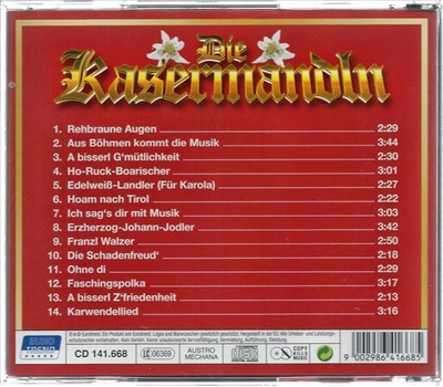 Die Kasermandln Klaus & Ferdl CD1