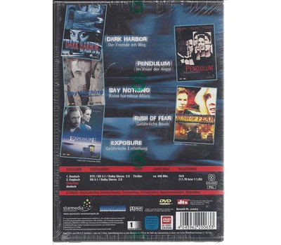 5x Special Thriller Box: Dark Harbor / Pendulum / Say Nothing / Rush of Fear / Exposure