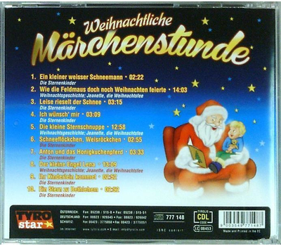 Weihnachtliche Mrchenstunde - Weihnachtsgeschichten und Lieder fr Kinder