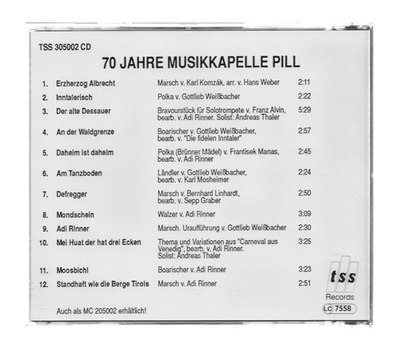 70 Jahre Musikkapelle Pill 1922 - 1992 Gruss aus Pill