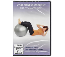 Core Fitness Workout mit Gymnastikball mit Fitness Coach...