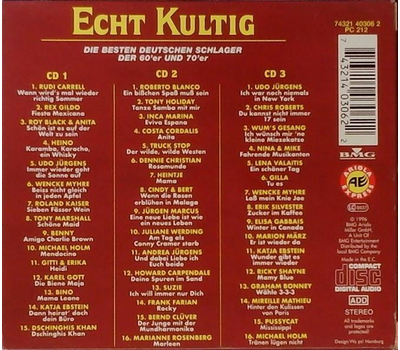 Echt Kultig - Die besten deutschen Schlager der 60er und 70er 3CD