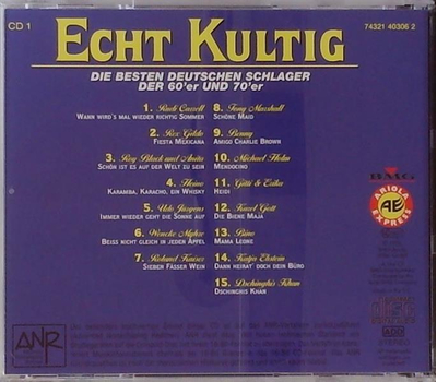 Echt Kultig - Die besten deutschen Schlager der 60er und 70er 3CD