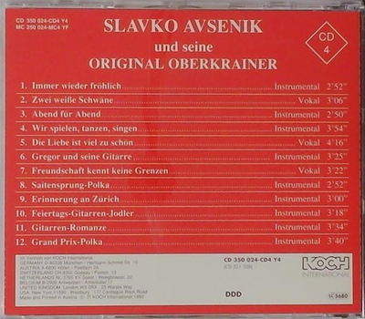 Slavko Avsenik und seine Original Oberkrainer - Freundschaft kennt keine Grenzen