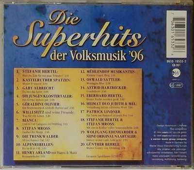 Die Superhits der Volksmusik 1996