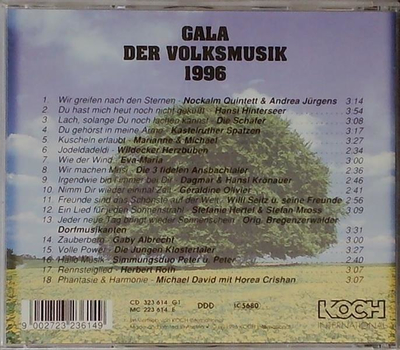 Gala der Volksmusik 1996 - Die Superstars des Volkstmlichen Schlagers