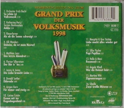 Grand Prix der Volksmusik 1998 Vorentscheidung