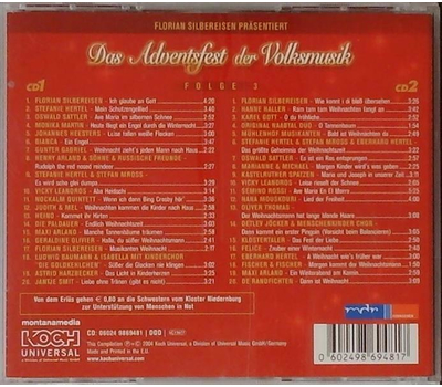 Florian Silbereisen prsentiert Das Adventsfest der Volksmusik Folge 3 2CD