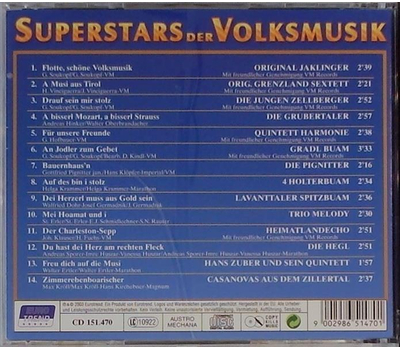 Superstars der Volksmusik CD1