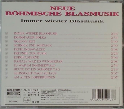 Neue Bhmische Blasmusik - Immer wieder Blasmusik