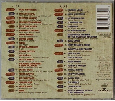 Volksmusik-Hits 98 Die 40 grssten Hits des Jahres 2CD