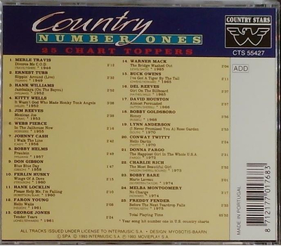 Country Number Ones 25 Chart-Toppers