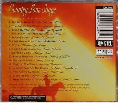 Country Love Songs - 16 Romantic Moments from Countrys finest Performers