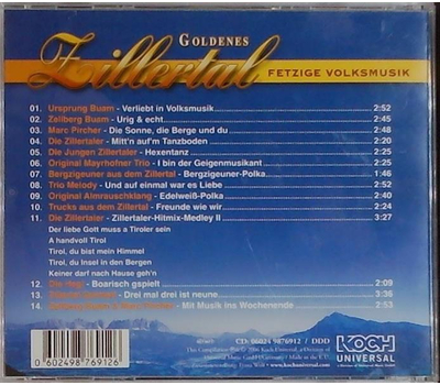 Goldenes Zillertal - Fetzige Volksmusik 14 Hits aus dem Tal der Musik