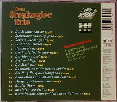 Das Stoakogler Trio - Steirermen san very good