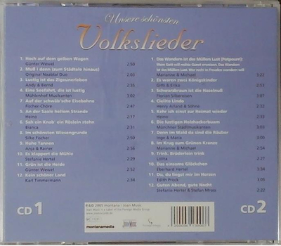 Unsere schnsten Volkslieder 2CD