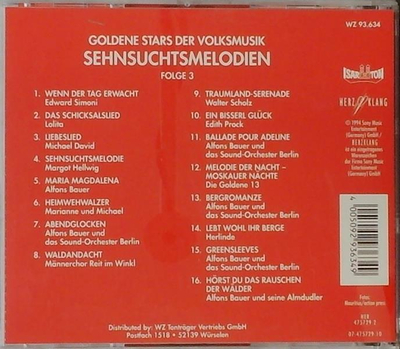 Goldene Stars der Volksmusik Folge 3 - Sehnsuchtsmelodien