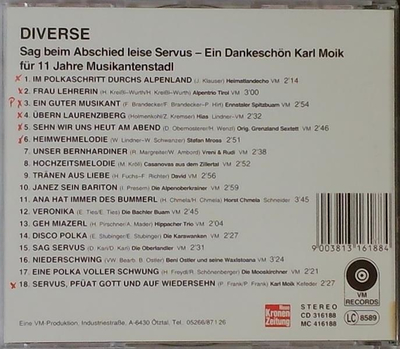 Sag beim Abschied leise Servus - Ein Dankeschn Karl Moik fr 11 Jahre Musikantenstadl