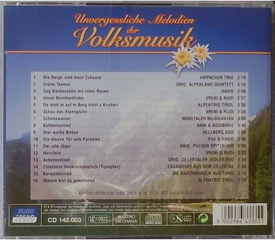 Unvergessliche Melodien der Volksmusik