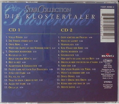 Die Klostertaler - StarCollection 2CD