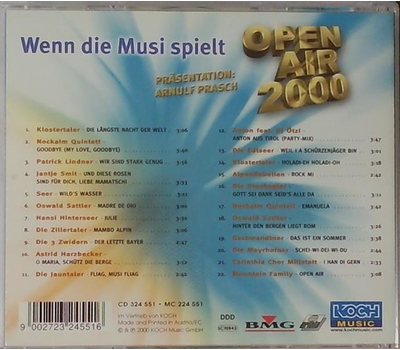 Arnulf Prasch prsentiert Wenn die Musi spielt Open Air 2000